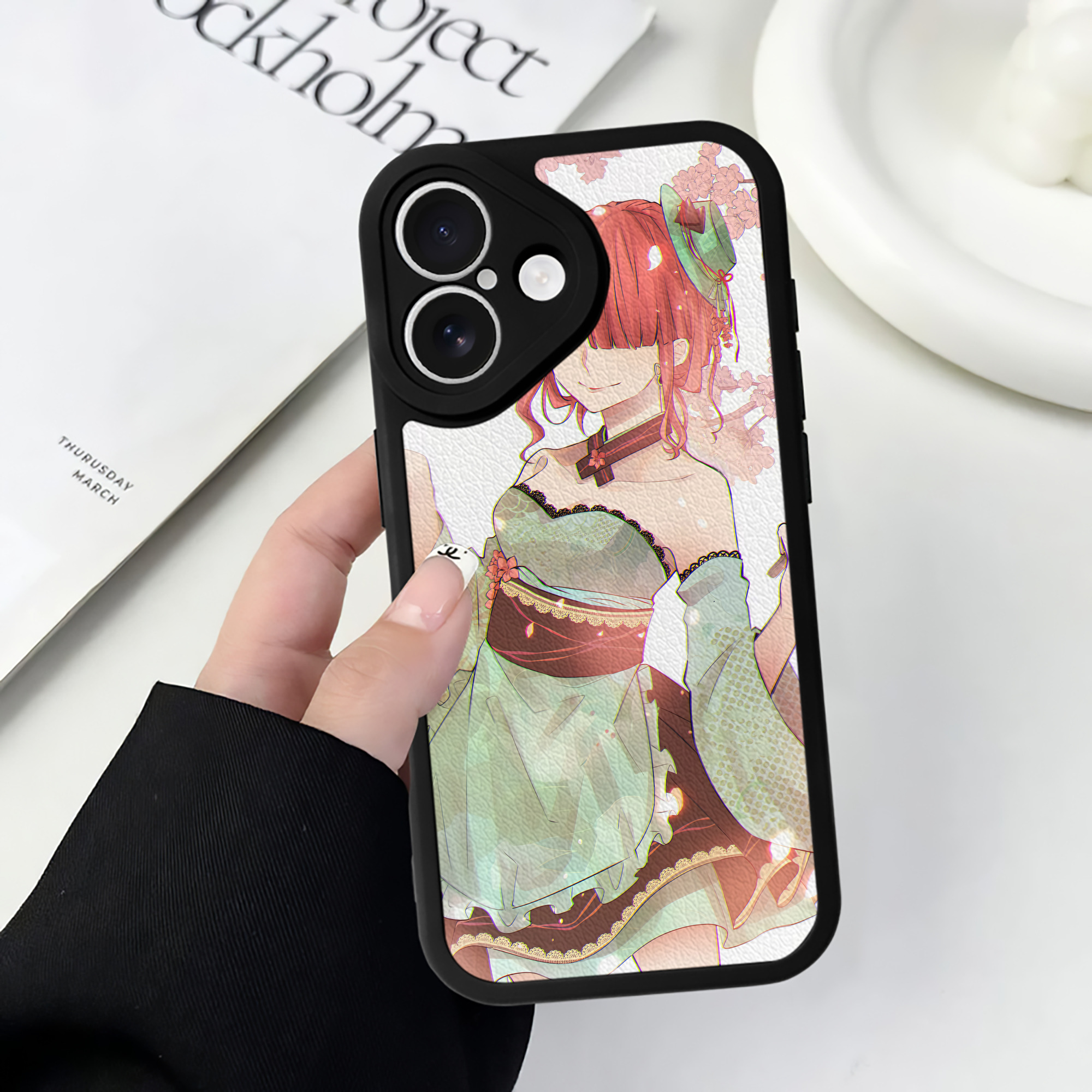 （画像用） 文豪ストレイドッグス Bungo Stray Dogs 【iPhone 16シリーズ対応】シリコンスマホケース（レザー調） 材質：シリコン